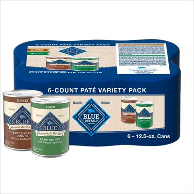 Homestyle Recipe Variety Pack Adult Lamb & Turkey Canned Dog Food, 12.5-oz, case of 6