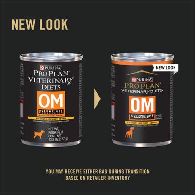 OM Overweight Management Wet Dog Food, 13.3-oz, case of 12