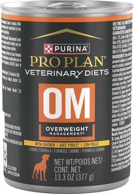 OM Overweight Management Wet Dog Food, 13.3-oz, case of 12