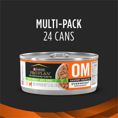 OM Overweight Management Savory Selects Wet Cat Food, 5.5-oz, case of 24
