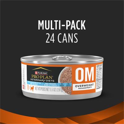 OM Overweight Management Wet Cat Food, 5.5-oz, case of 24