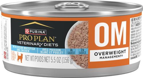 OM Overweight Management Wet Cat Food, 5.5-oz, case of 24