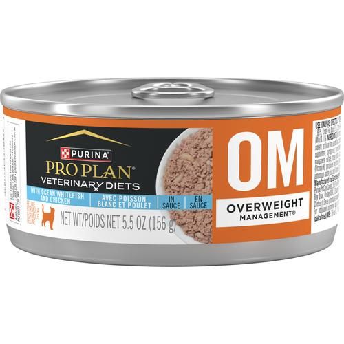 Alimento húmedo para gatos OM Overweight Management, 5.5 oz, caja de 24