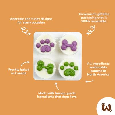 Halloween Cups Soft & Chewy Dog Treats, 2.5-oz bag, 4 count