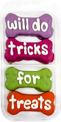 Will Do Tricks for Treats Cookies Dog Crunchy Treats, 4-oz bag, 4 count