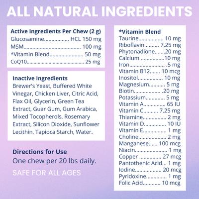 Multivitamin Soft Chew Supplement for Dogs, 4.23-oz jar