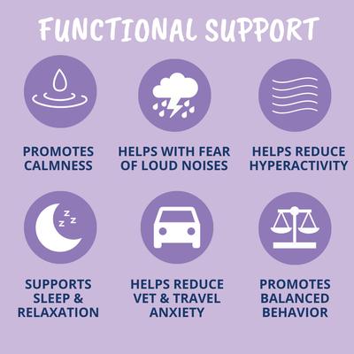 Calming Powder Supplement for Dogs, 4.23-oz jar