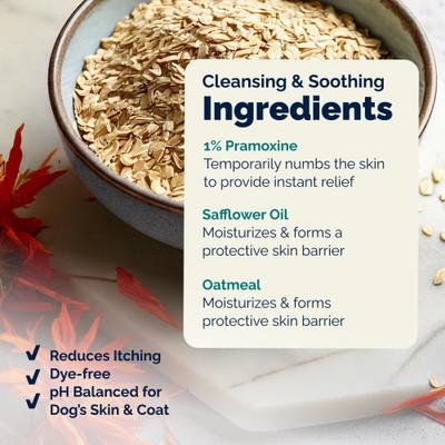 Dermabliss Advanced Vet Strength Allergy & Itch Relief Anti-Itch Cat & Dog Shampoo, 16-fl oz bottle