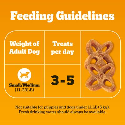 DentaStix Chewy Chunx Chicken Flavor Small/Medium Dental Dog Treats, 13.5-oz pouch