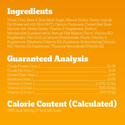 Galletas para perros Marrobone con sabor a carne de res real, bolsa de 6 lb