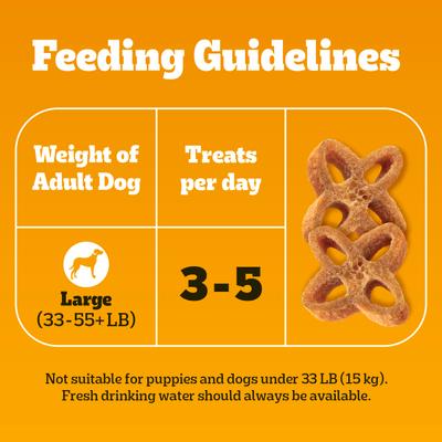 DentaStix Chewy Chunx Chicken Flavor Large Dental Dog Treats, 4-oz pouch