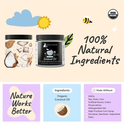 Raw Coconut Oil Skin & Coat Boost Dog & Cat Supplement, 8-fl oz bottle