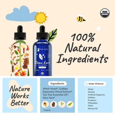 Limpiador de oídos para perros Clean Ears, botella de 4 onzas líquidas