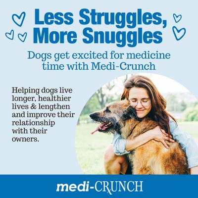 Human-Grade Peanut Butter Crunchy Ice Cream Cone Pill Pouches Dog Treats, 30 count, case of 2