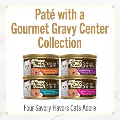Savory Centers Variety Pack Canned Cat Food, 3-oz, case of 24