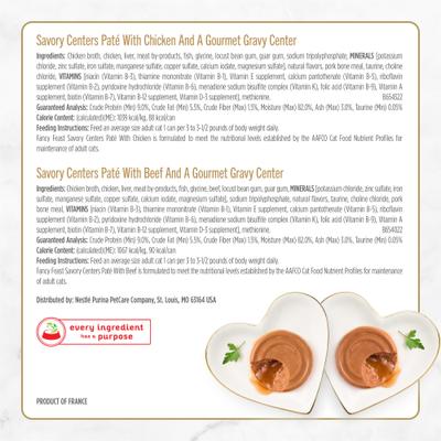 Savory Centers Variety Pack Canned Cat Food, 3-oz, case of 24