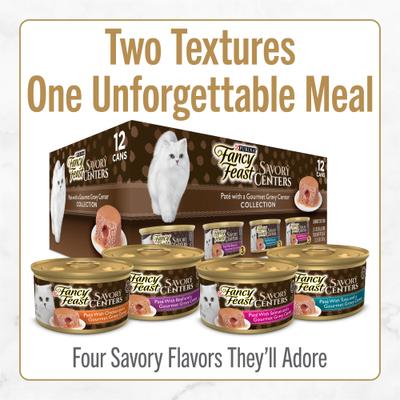 Savory Centers Variety Pack Canned Cat Food, 3-oz, case of 24
