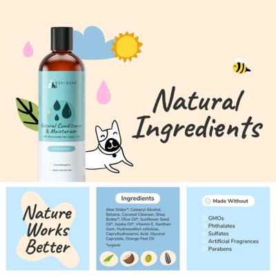 Natural Dog & Cat Moisturizer & Conditioner, 12-fl oz bottle
