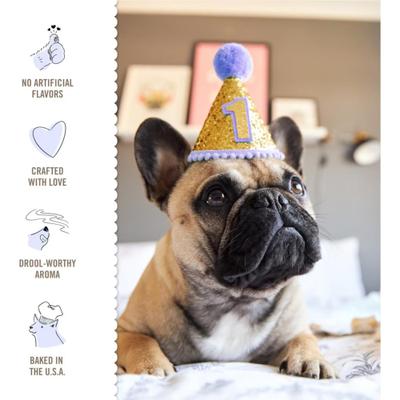 Birthday Confetti Lick’n Crunch Cookie Puppy Treats, 13-oz box