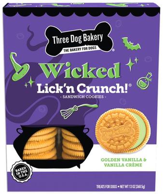 Wicked Lick'n Crunch Cookie Dog Treats, 13-oz box