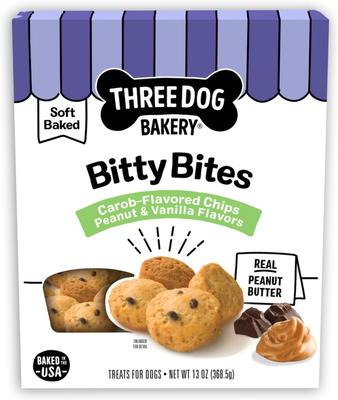 Bitty Bites Carob & Peanut Butter Dog Treats, 13-oz box