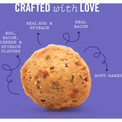 Quiche Bites with Real Eggs, Cheese, Bacon & Spinach Dog Treats, 25-oz bag