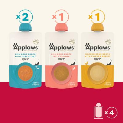 Holiday Selection Bone Grain-Free Tuna Bits in Broth Wet Cat food, 3-oz can, case of 4