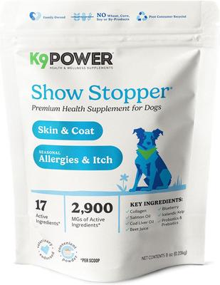 Show Stopper Healthy Coat & Skin Dog Supplement, 8-oz bag