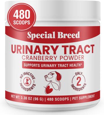 Cranberry Flavored Powder Urinary Tract Health Supplement for Dogs, 3.38-oz jar, 480 scoops