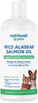 Alaskan Salmon Oil Liquid Skin & Coat Supplement for Dogs, 32-fl oz bottle