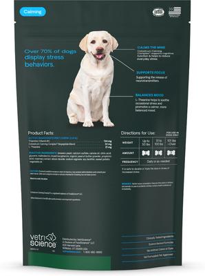 Composure Calm & Confident Clinically Tested Peanut Butter Flavored Chews Calming & Anxiety Supplement for Dogs, 120 count