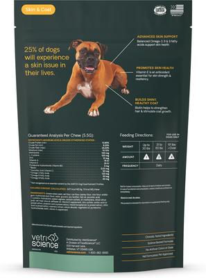 Omega Plus Extra Strength Healthy Skin & Coat Duck Flavored Chews Omega-3 Supplement for Dogs, 40 count