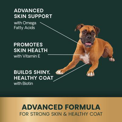 Omega Plus Extra Strength Healthy Skin & Coat Duck Flavored Chews Omega-3 Supplement for Dogs, 40 count