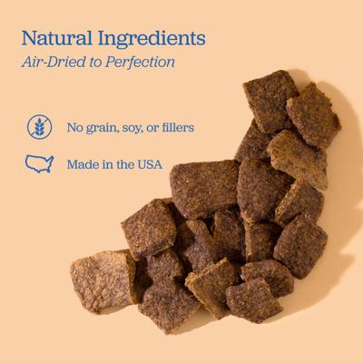 Premios para perros de cecina con alto contenido proteico de caldo de pollo y hueso, bolsa de 10 oz