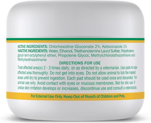 KetoHexidine Dog, Cat & Horse Wipes with Chlorhexidine & Ketoconazole, 50 count