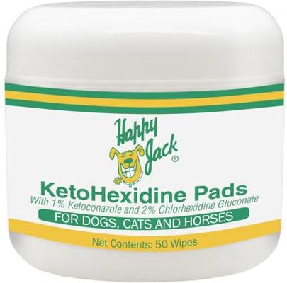 KetoHexidine Dog, Cat & Horse Wipes with Chlorhexidine & Ketoconazole, 50 count