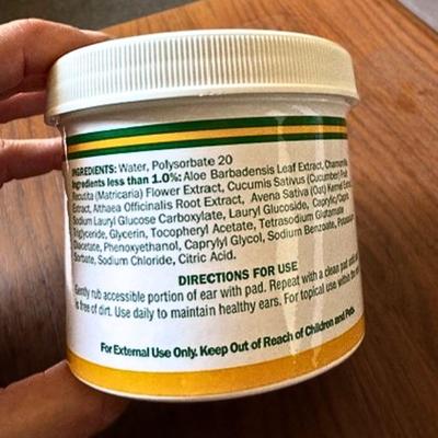 Aloe Vera & Cucumber Eucalyptus Scent Dog, Cat & Horse Ear Wipes, 100 count