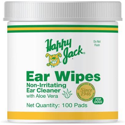 Toallitas para oídos de perros, gatos y caballos con aroma a aloe vera, pepino y eucalipto (100 unidades)