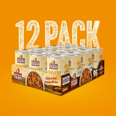 Adult Grain-Free 95% Animal Ingredients Chicken Recipe Canned Wet Dog Food, 12-oz can, case of 12