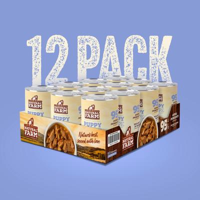 Adult Grain-Free 95% Animal Ingredients Chicken Recipe Canned Wet Puppy Food, 12-oz can, case of 12