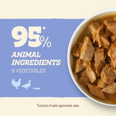 Adult Grain-Free 95% Animal Ingredients Chicken Recipe Canned Wet Puppy Food, 12-oz can, case of 12
