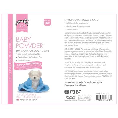 Baby Powder Dog & Cat Shampoo, 17-fl oz bottle