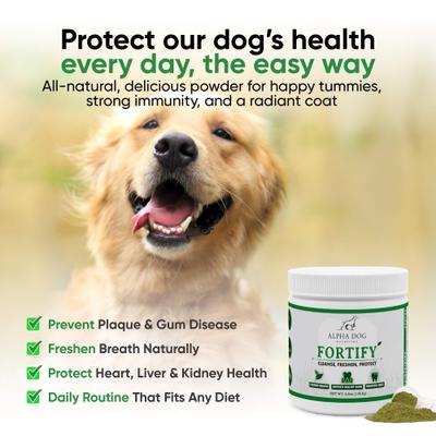 Teeth Cleaning Powder Dental Supplement for Dogs, 4.6-oz jar