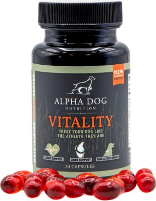 Vitality Krill Oil Supplement for Dogs, 30 count