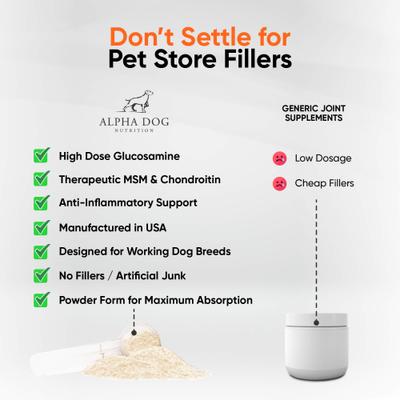 Free Range Joint Health Enhancer Powder Supplement for Dogs, 3.9-oz jar