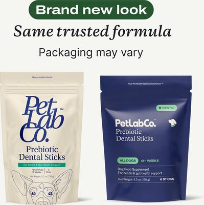 Prebiotic Dental Sticks Dog Dental Chews, 6 count