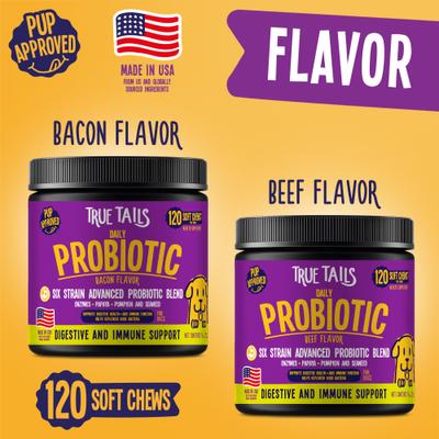 Probiotic Beef Flavored Supplement for Dogs, 120 count