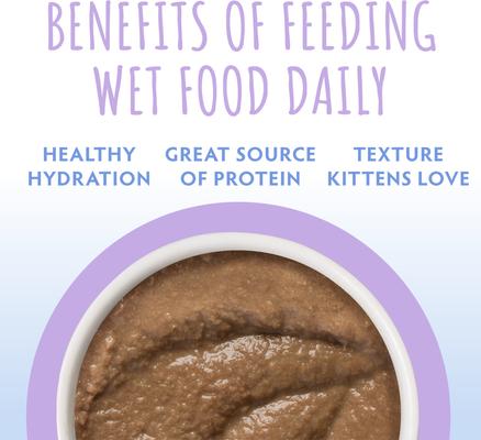 Kitten Tuna & Salmon Formula in Hydrating Purée Wet Cat Food, 3-oz can, case of 12