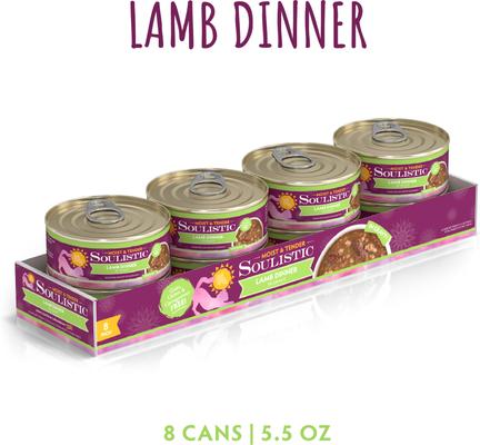 Moist & Tender Lamb Dinner in Gravy Wet Cat Food, 5.5-oz can, case of 8