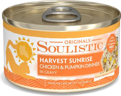 Originals Harvest Sunrise Chicken & Pumpkin Dinner in Gravy Wet Cat Food, 3-oz can, case of 12